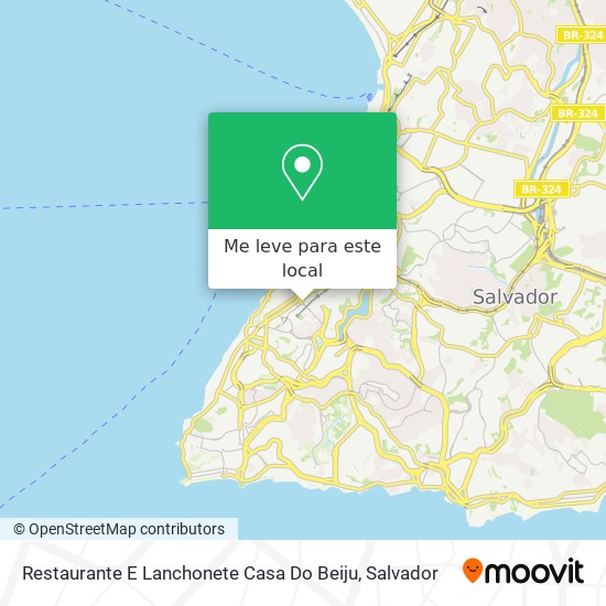 Restaurante E Lanchonete Casa Do Beiju mapa