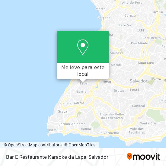 Bar E Restaurante Karaoke da Lapa mapa