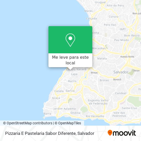 Pizzaria E Pastelaria Sabor Diferente mapa