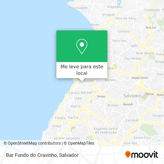 Bar Fundo do Cravinho mapa