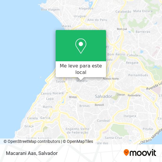 Macarani Aas mapa