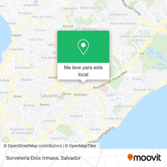 Sorveteria Dois Irmaos mapa