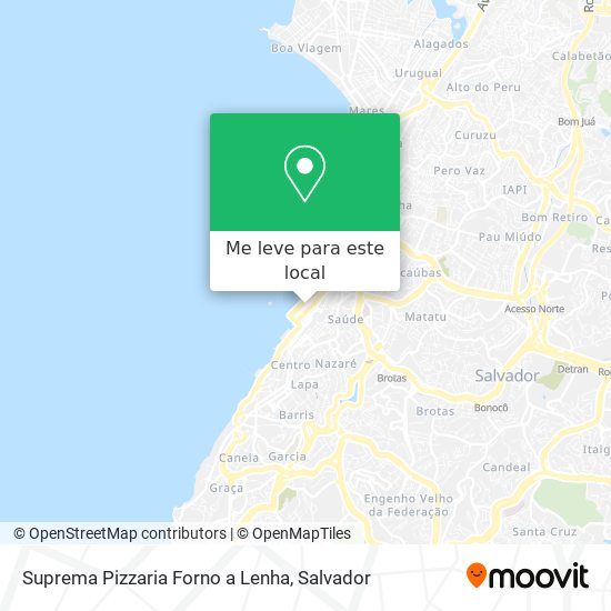 Suprema Pizzaria Forno a Lenha mapa