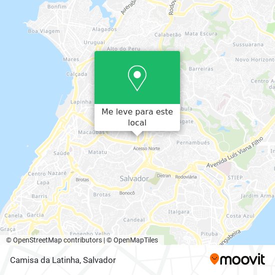 Camisa da Latinha mapa