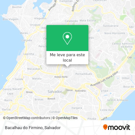 Bacalhau do Firmino mapa