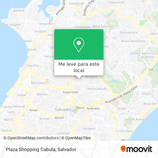 Plaza Shopping Cabula mapa