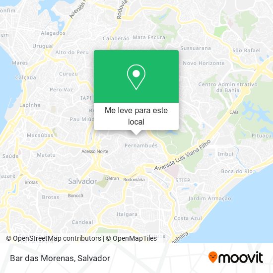 Bar das Morenas mapa