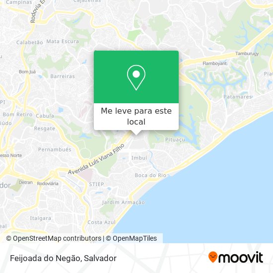 Feijoada do Negão mapa