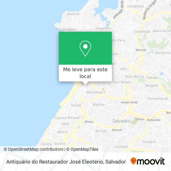 Antiquário do Restaurador José Eleotério mapa