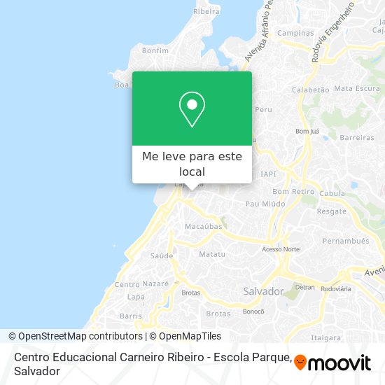 Centro Educacional Carneiro Ribeiro - Escola Parque mapa