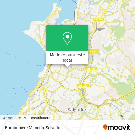 Bomboniere Miranda mapa