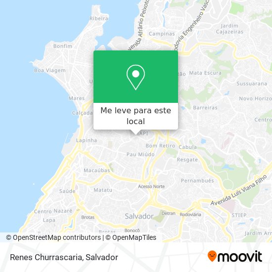 Renes Churrascaria mapa