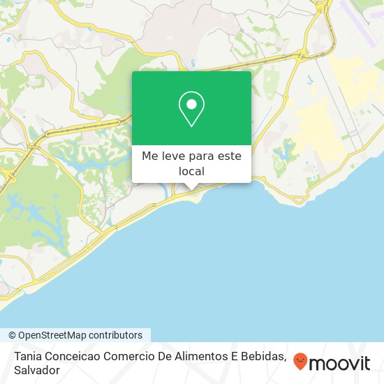 Tania Conceicao Comercio De Alimentos E Bebidas, Avenida Octávio Mangabeira, 1333 Piatã Salvador-BA 41650-045 mapa