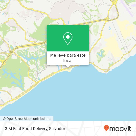 3 M Fast Food Delivery, Avenida Octávio Mangabeira, 1333 Piatã Salvador-BA 41650-045 mapa