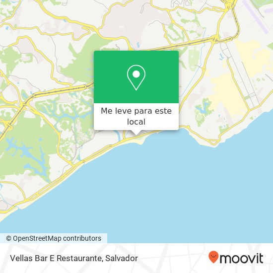 Vellas Bar E Restaurante, Avenida Octávio Mangabeira, 3587 Piatã Salvador-BA 41650-045 mapa