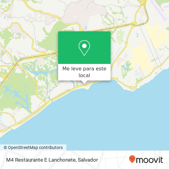 M4 Restaurante E Lanchonete, Avenida Octávio Mangabeira, 4435 Piatã Salvador-BA 41650-045 mapa