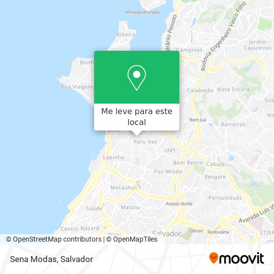 Sena Modas mapa