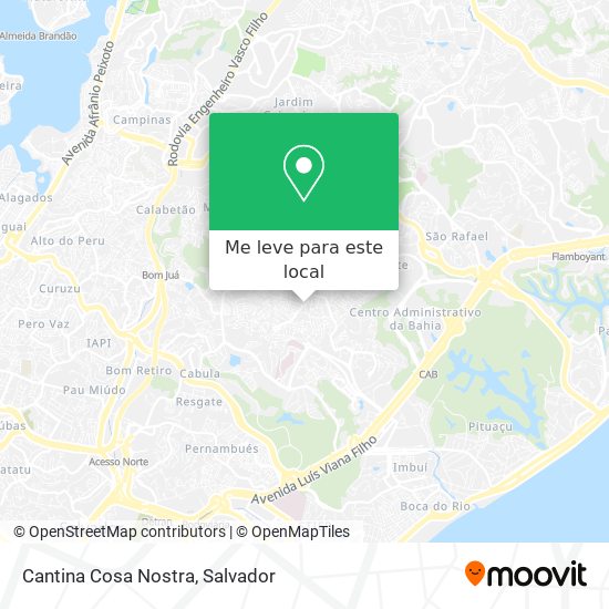 Cantina Cosa Nostra mapa