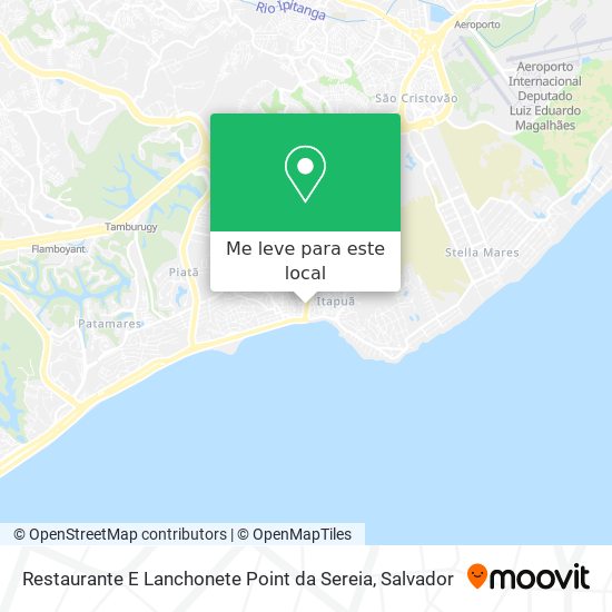 Restaurante E Lanchonete Point da Sereia mapa