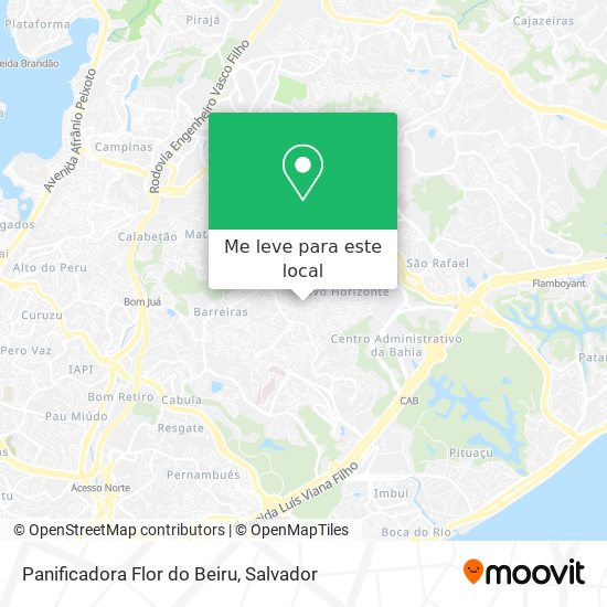 Panificadora Flor do Beiru mapa