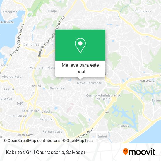 Kabritos Grill Churrascaria mapa