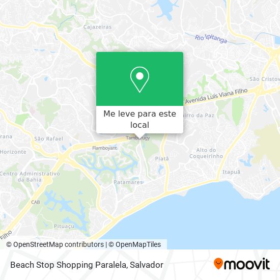 Beach Stop Shopping Paralela mapa