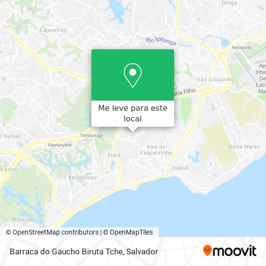 Barraca do Gaucho Biruta Tche mapa