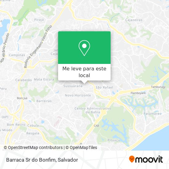 Barraca Sr do Bonfim mapa