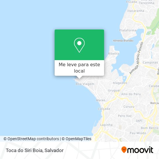 Toca do Siri Boia mapa