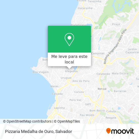 Pizzaria Medalha de Ouro mapa