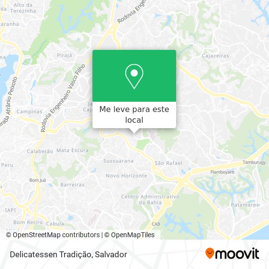 Delicatessen Tradição mapa