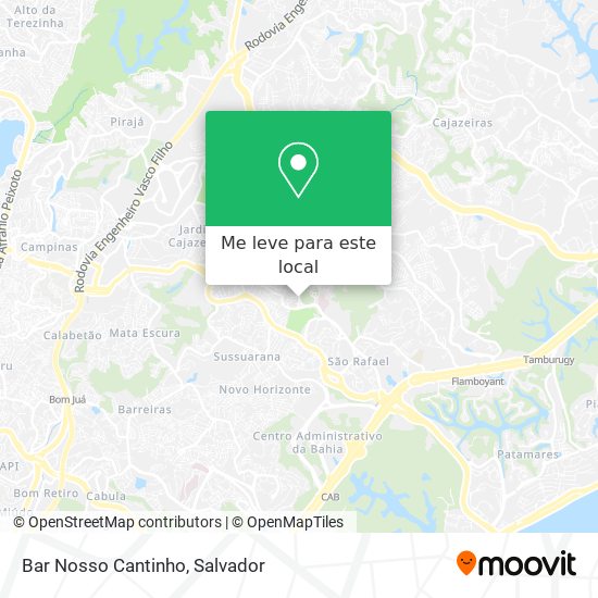 Bar Nosso Cantinho mapa