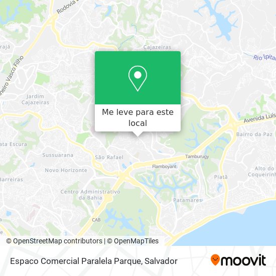 Espaco Comercial Paralela Parque mapa