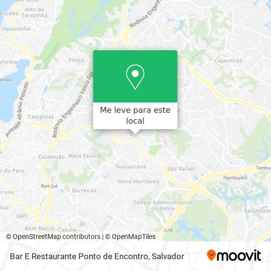 Bar E Restaurante Ponto de Encontro mapa