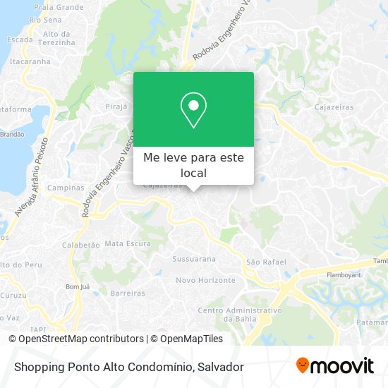 Shopping Ponto Alto Condomínio mapa