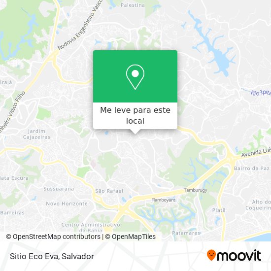 Sitio Eco Eva mapa