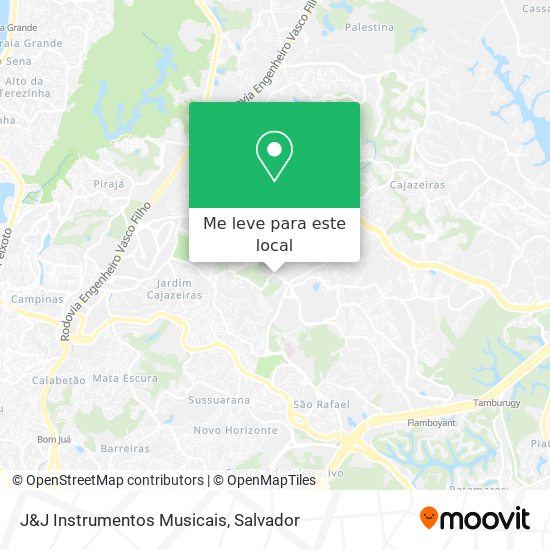 J&J Instrumentos Musicais mapa
