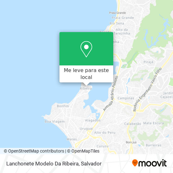 Lanchonete Modelo Da Ribeira mapa