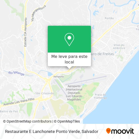 Restaurante E Lanchonete Ponto Verde mapa