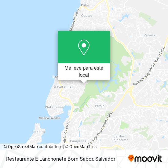 Restaurante E Lanchonete Bom Sabor mapa