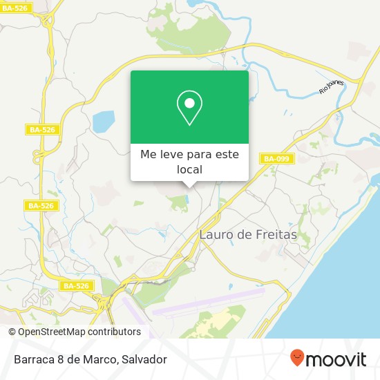 Barraca 8 de Marco, Caminho Um Vida Nova Lauro de Freitas-BA 42700-000 mapa