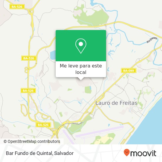 Bar Fundo de Quintal, Caminho Sessenta e Sete Vida Nova Lauro de Freitas-BA 42700-000 mapa