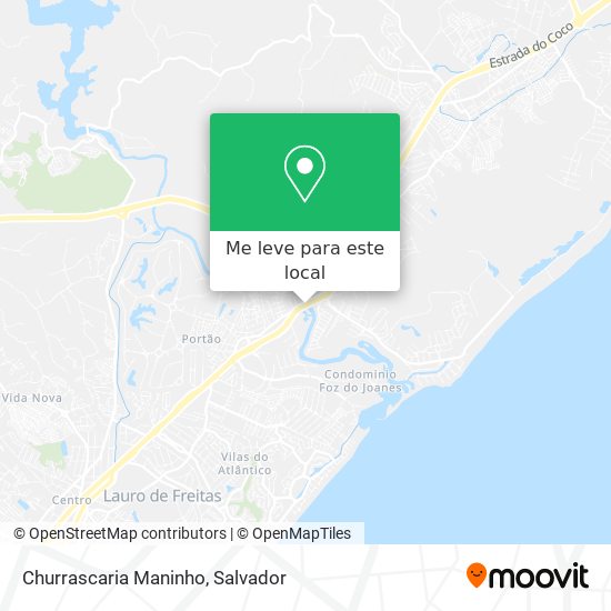 Churrascaria Maninho mapa