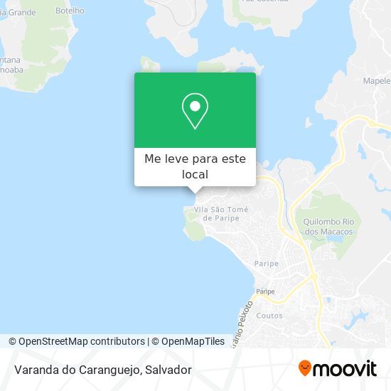 Varanda do Caranguejo mapa