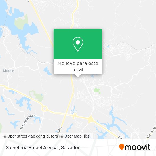 Sorveteria Rafael Alencar mapa