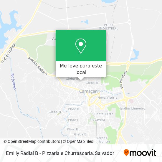 Emilly Radial B - Pizzaria e Churrascaria mapa