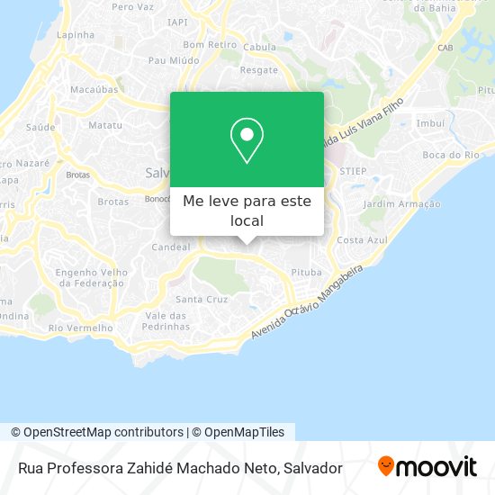 Rua Professora Zahidé Machado Neto mapa