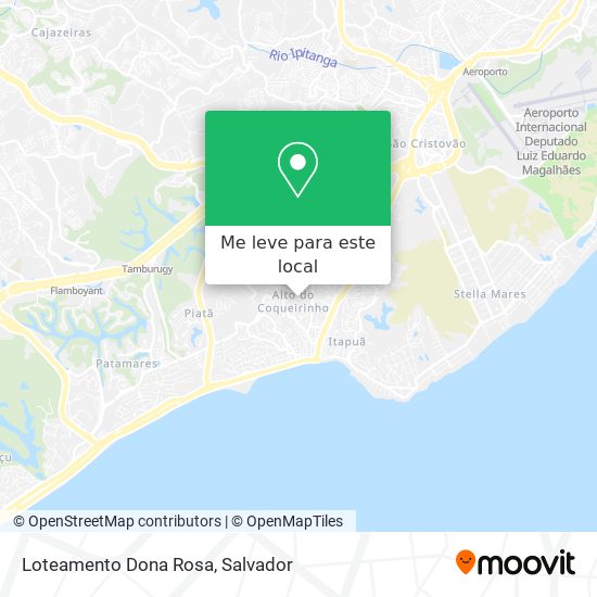 Loteamento Dona Rosa mapa