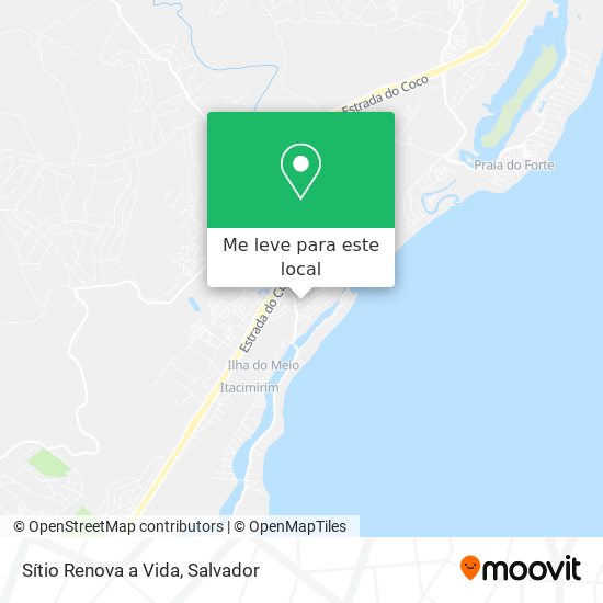 Sítio Renova a Vida mapa