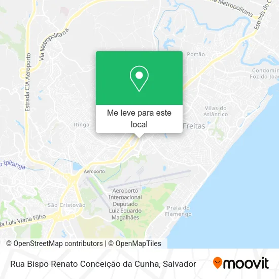 Rua Bispo Renato Conceição da Cunha mapa